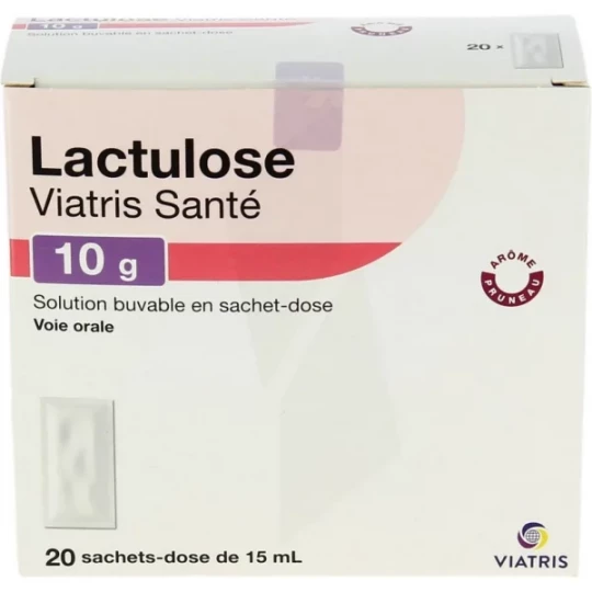 Lactulose Mylan Viatris Solution Buvable Sachets Arôme Pruneau x 20
