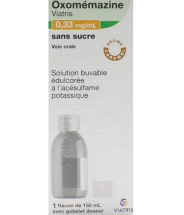 Oxomémazine Mylan Viatris 0,33 mg/ml Sirop Sans Sucre 150 ml
