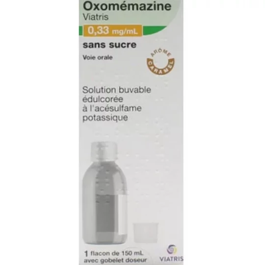 Oxomémazine Mylan Viatris 0,33 mg/ml Sirop Sans Sucre 150 ml