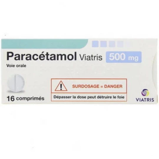 Paracétamol Mylan Viatris 500 mg Comprimés x 16