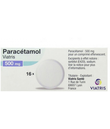 Paracétamol Mylan Viatris 500 mg Comprimés Effervescents x 16