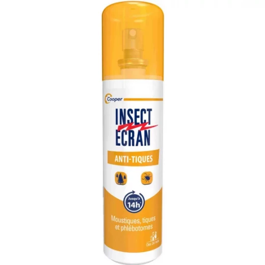 Insect Ecran Spray Répulsif Anti-Tiques Enfants et Adultes 100 ml
