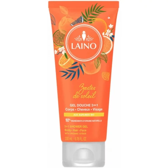 Laino Gel Douche Bio 3 en 1 Agrumes 200 ml