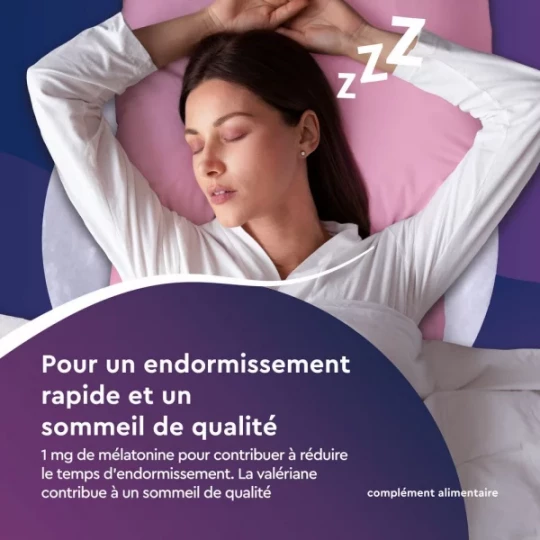 Euphytose Nuit Sommeil Mélatonine 1,9 mg Libération Prolongée Comprimés x 15 - image 6