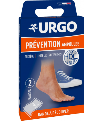 Urgo Prévention Ampoules Bandes Hydrocolloïdes à Découper x 2
