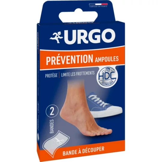 Urgo Prévention Ampoules Bandes Hydrocolloïdes à Découper x 2