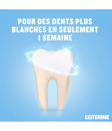 Listerine Bain de Bouche Soin Blancheur Goût Plus Léger 500 ml