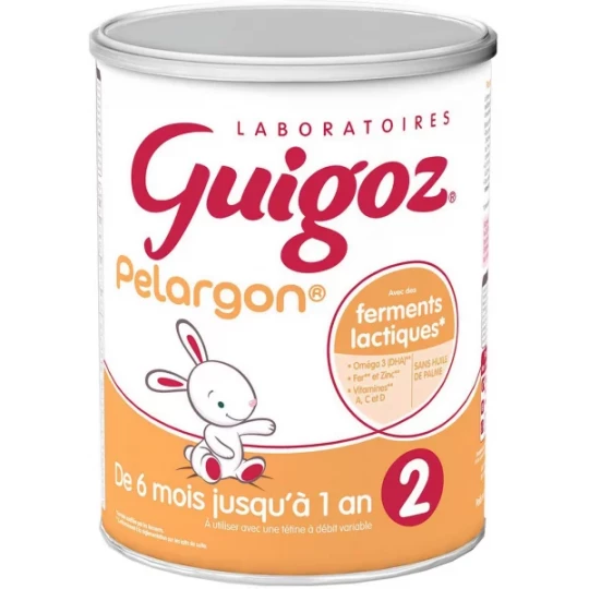 Guigoz Pelargon Lait 2 ème Âge 780 g