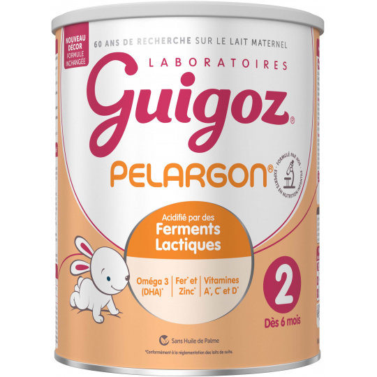 Guigoz Pelargon Lait 2 ème Âge 780 g