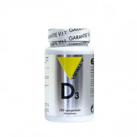 VIT'ALL+ Vitamine D3 20 µg Comprimés x 100