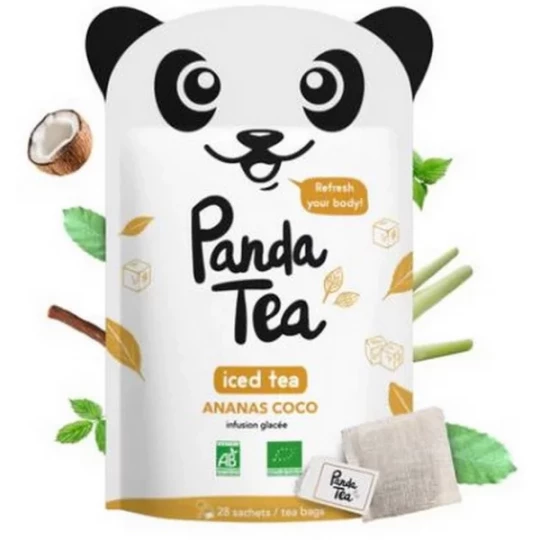 Panda Tea Iced Tea Détox Ananas & Coco Sachets x 28