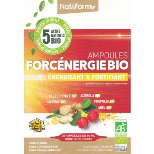 Nat&Form Forcénergie Bio Ampoules x 20