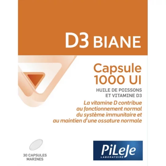 PiLeje D3 Biane 1000 UI x 30