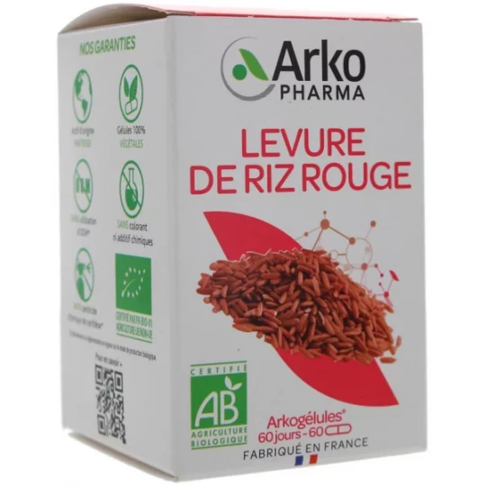 ArkoGélules Bio Levure Riz Rouge Gélules x 60