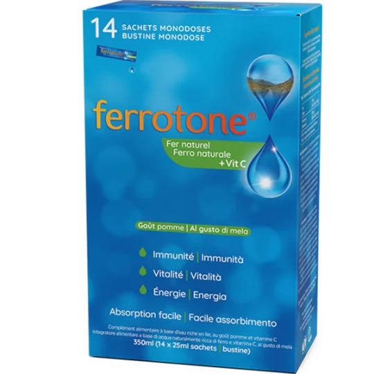 Ferrotone Vitamine C Sachet Goût Pomme