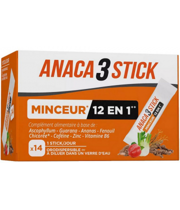Anaca3 Minceur 12 en 1 Sticks x 14