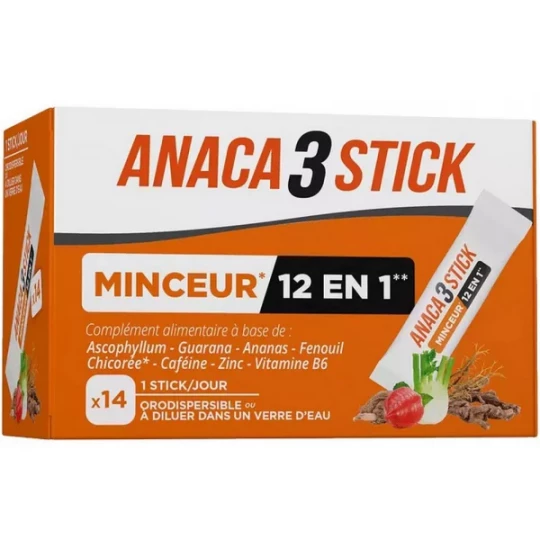 Anaca3 Minceur 12 en 1 Sticks x 14