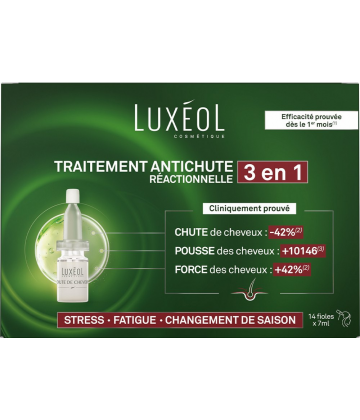 Luxéol Chute de Cheveux Réactionnelle 2 en 1