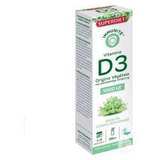 SuperDiet Vitamine D3 1000UI Spray 20 ml