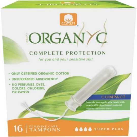 Organyc Tampons Super Plus Compact x 16