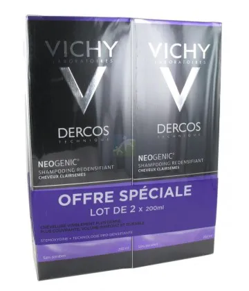 Vichy Dercos Shampooing Redensifiant Lot de 2