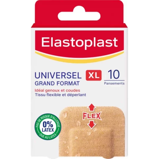 Elastoplat Pansements Universel Grand Format XL x 10