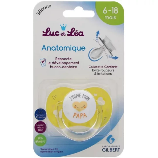 Luc et Léa Sucette Anatomique 6-18 Mois