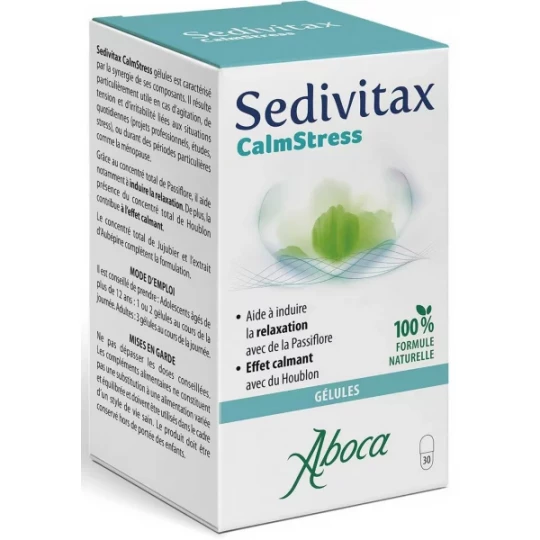 Aboca Sedivitax Calmstress Gélules x 30