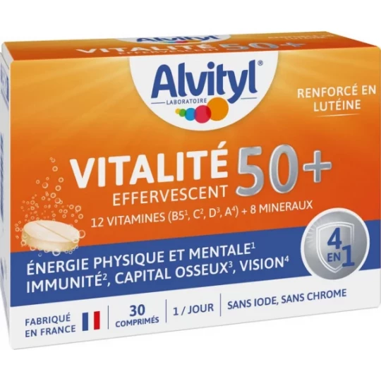 Alvityl Vitalité 50+ Comprimés Effervescents x 30