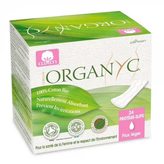 Organyc Protège Slip Extra Fin Pochettes x 24