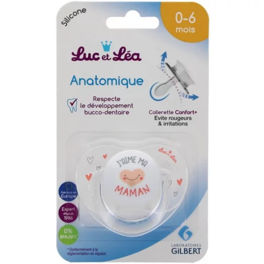 Luc et Léa Sucette Anatomique 0-6 Mois