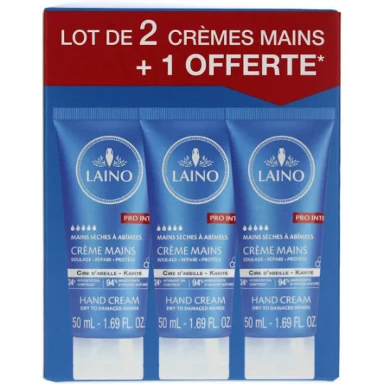Laino Crèmes Mains Pro Intense Lot 3 x 50 ml