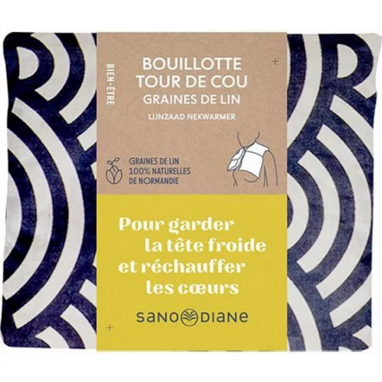 Sanodiane Bouillotte Tour de Cou Graine de Lin