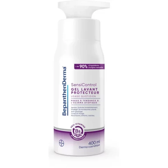 BepanthenDerma SensiControl Peaux à Tendance à l'Eczéma Atopique Gel Lavant Protecteur 400 ml