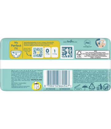 Pampers Couches Premium Protection x 22