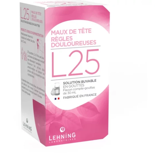 Lehning n°25 Troubles des Règles et de la Ménopause 30 ml