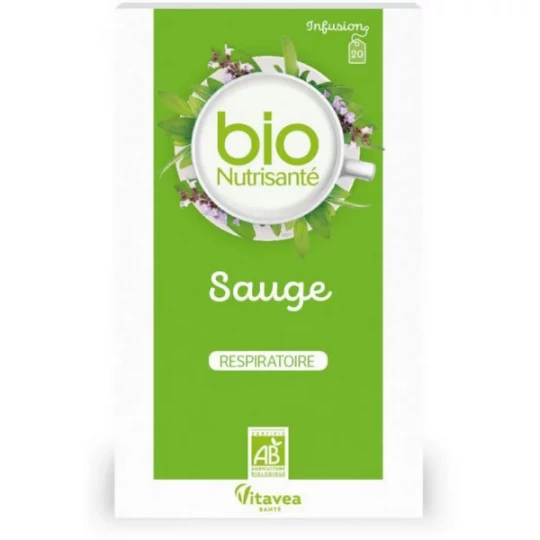 Nutrisanté Bio Infusion Sauge Sachets x 20