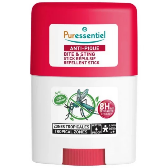 Puressentiel Anti-Pique Stick Répulsif Zones Tropicales 20 ml
