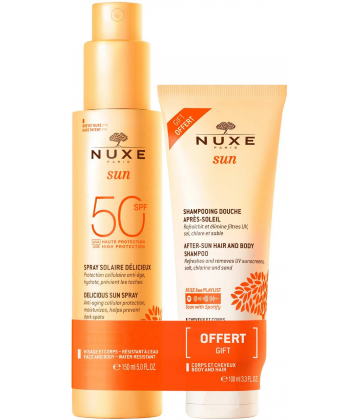 Nuxe Sun Spray Solaire Délicieux SPF50+ 150 ml + Shampooing Offert