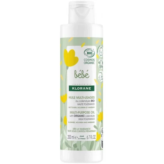 Klorane Huile Multi-Usages Bébé Bio 200 ml