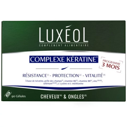 Luxéol Complexe Kératine Gélules x 90