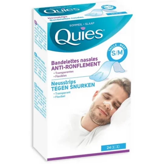 Quies Bandelettes Nasales Anti Ronflement x 24