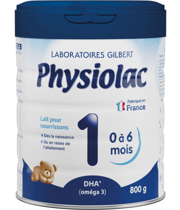 Physiolac Lait Infantile 1er Age 800 g