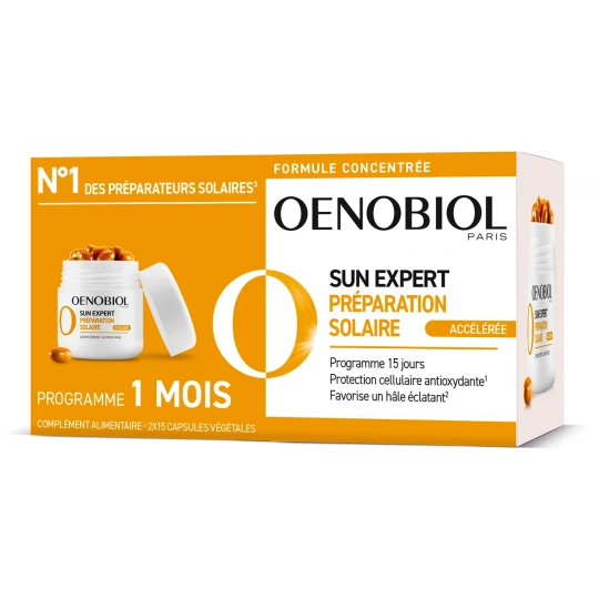 Oenobiol Solaire Express Préparation Solaire Accélérée Capsules