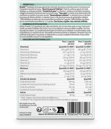 Richelet Hydratation de la Peau Capsules x 30