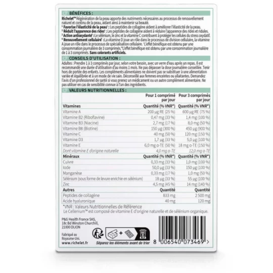 Richelet Régénération de la Peau Comprimés x 30 - image 6