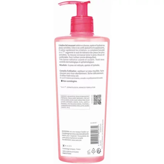 Bioderma Créaline Gel Moussant 500 ml - image 8