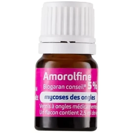 Amorolfine Biogaran Conseil 5% Vernis à Ongles Médicamenteux 2,5 ml - image 3