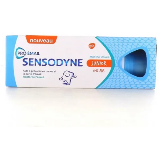 Sensodyne Dentifrice Junior 6-12 Ans Menthe Douce 50 ml