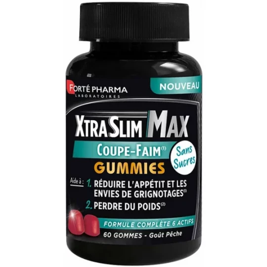 Forté Pharma XtraSlim Max Coupe Faim Gummies Gommes x 60